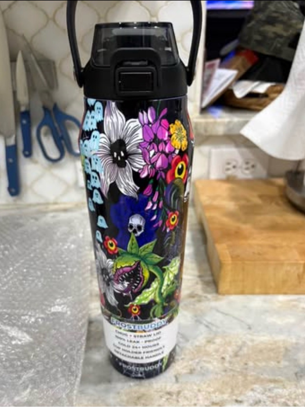 Frost Buddy Toxic Bloom GLOW IN THE DARK Insulated Tumbler
